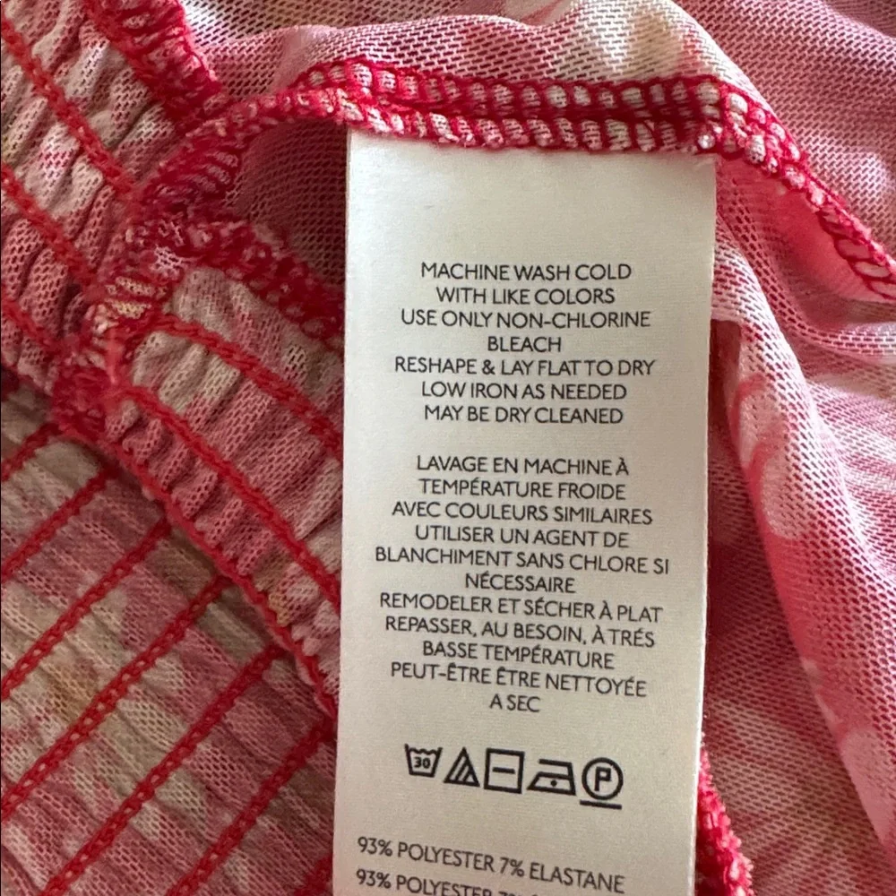 Anthropologie Maeve Short-Sleeve Smocked Polo Top